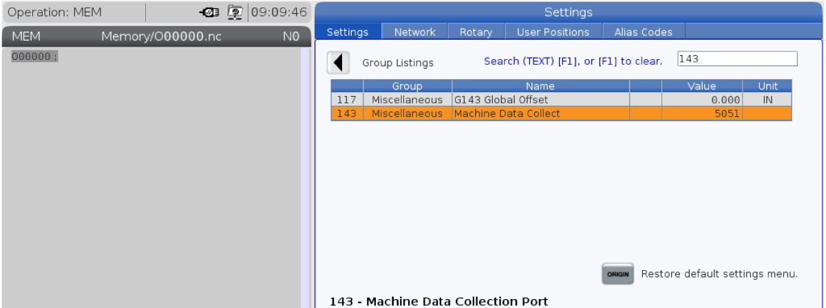 Hass 143 Machine Data Collect